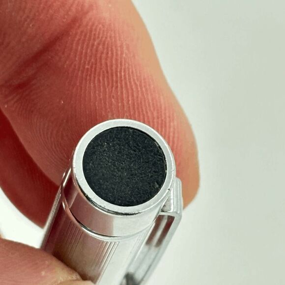 Vintage Sheaffer Targa Version 1 Chrome Fountain Pen Shows Wear on Body Rare - Picture 5 of 11